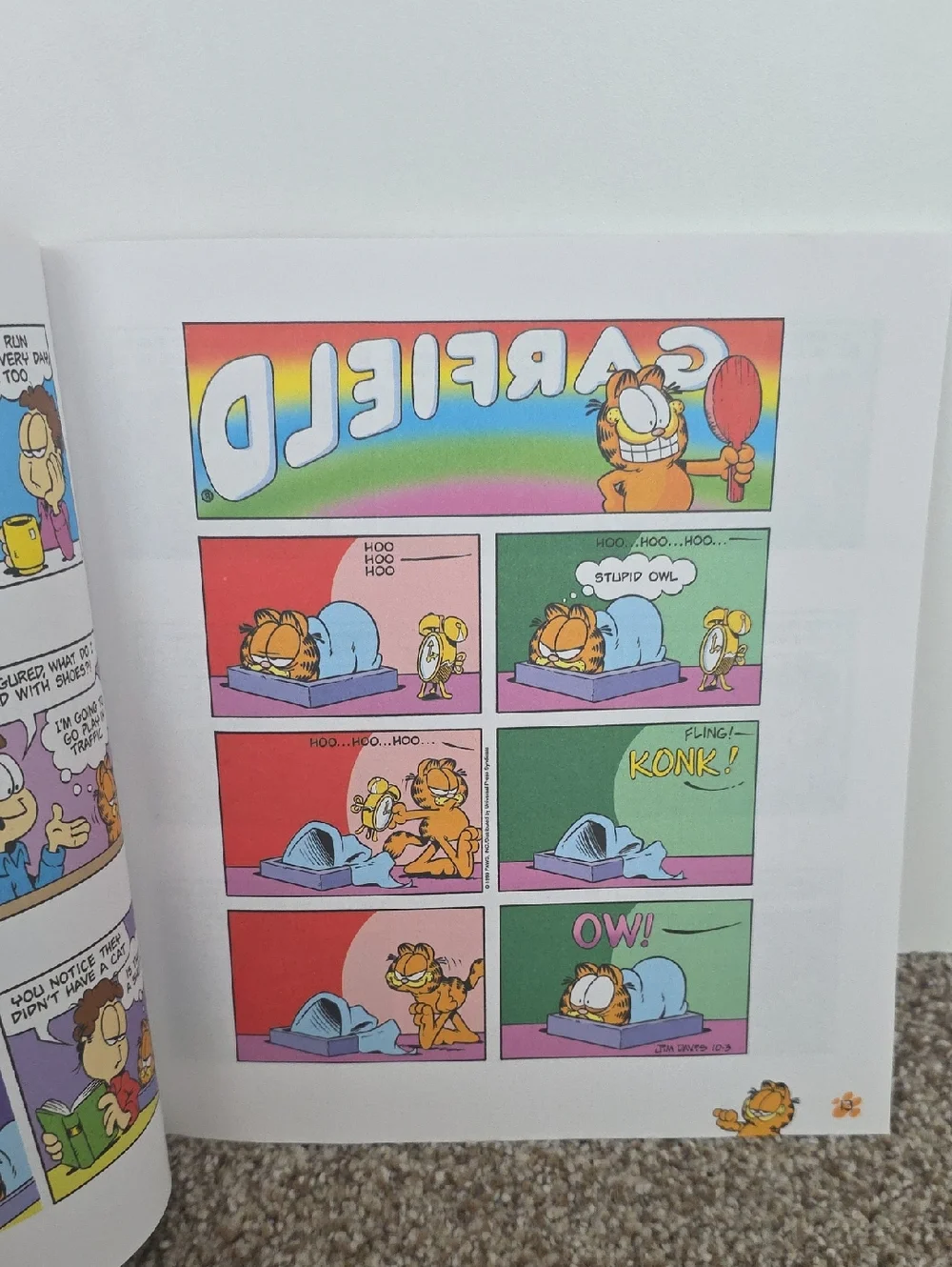 Garfield Book Set - Comic Book, Discovers America And Obedience School